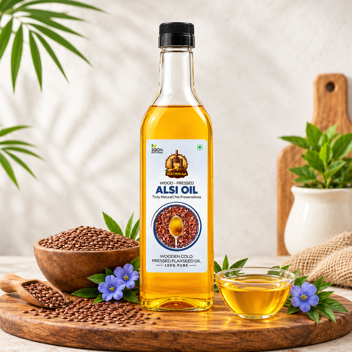 Cold Pressed Flaxseed Oil - Alsi Ka Tel
