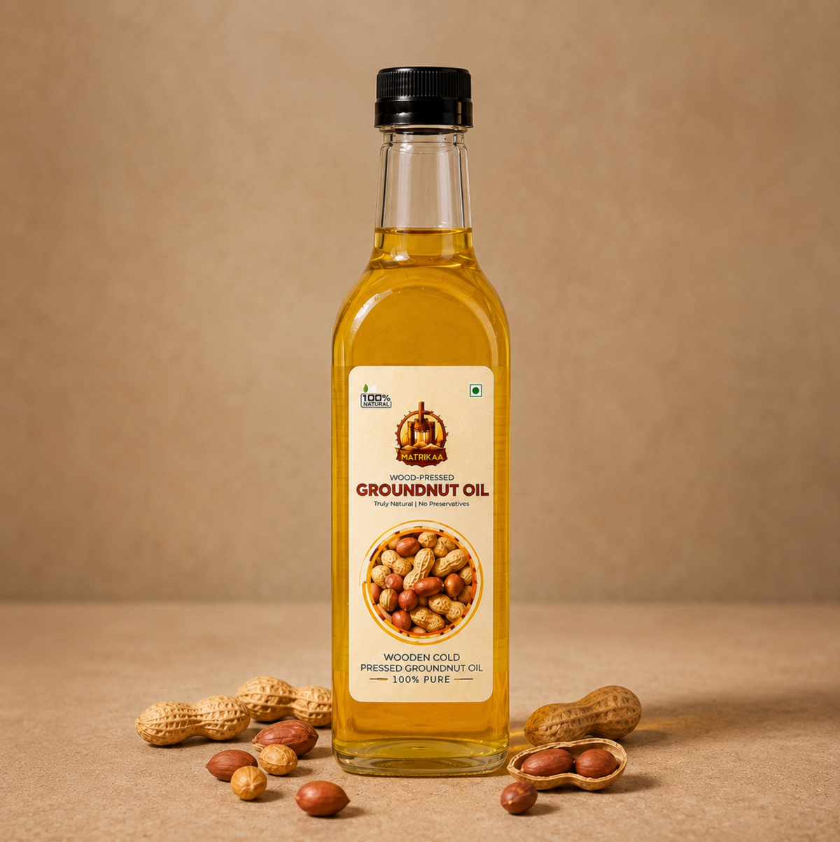 Cold Pressed Groundnut Oil/Peanut oil - Mungfali Ka Tel