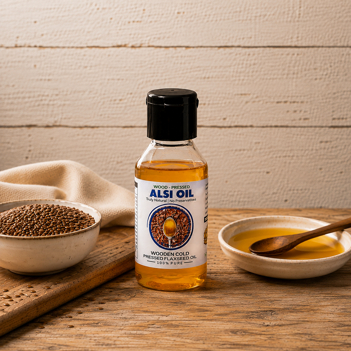 Cold Pressed Flaxseed Oil - Alsi Ka Tel