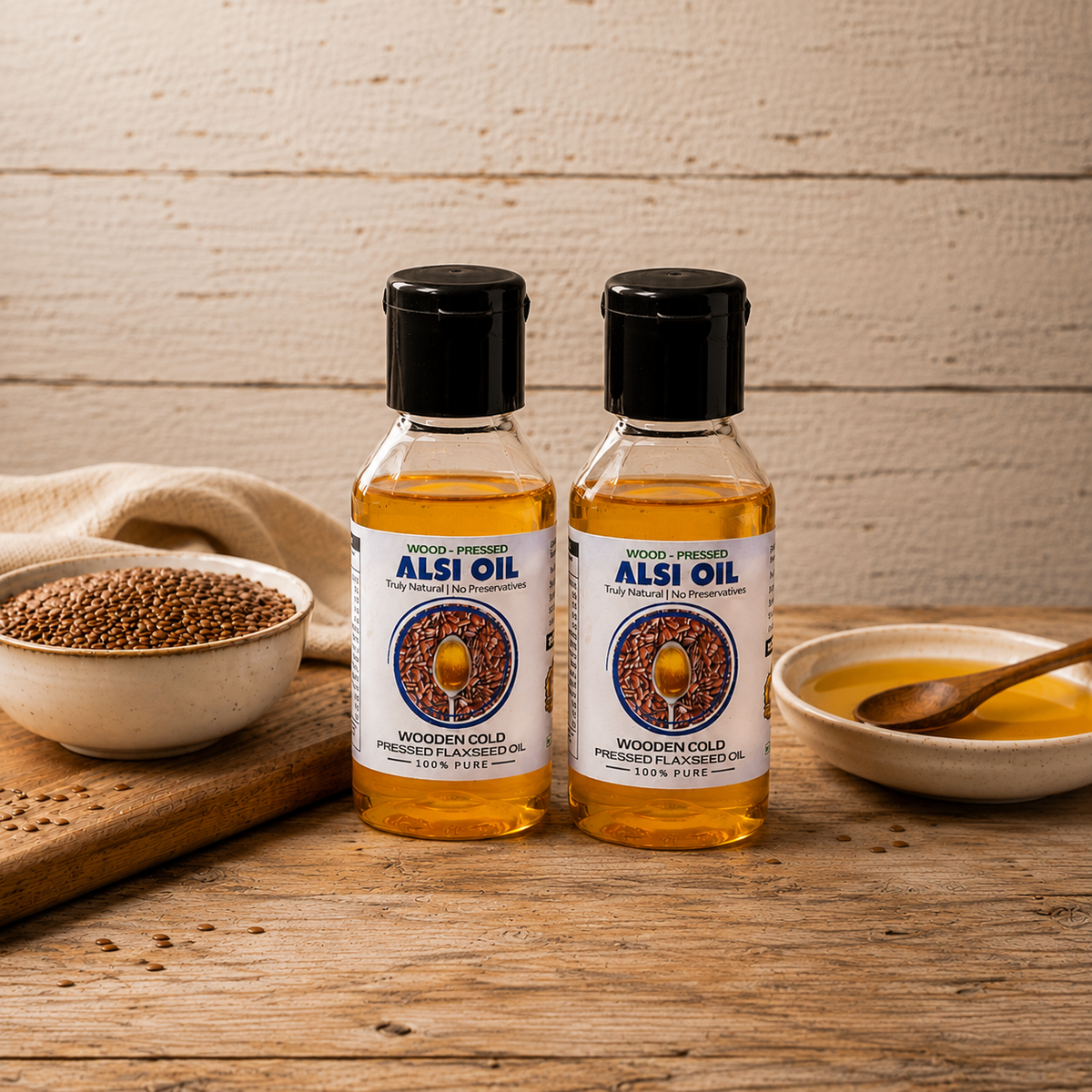 Cold Pressed Flaxseed Oil - Alsi Ka Tel