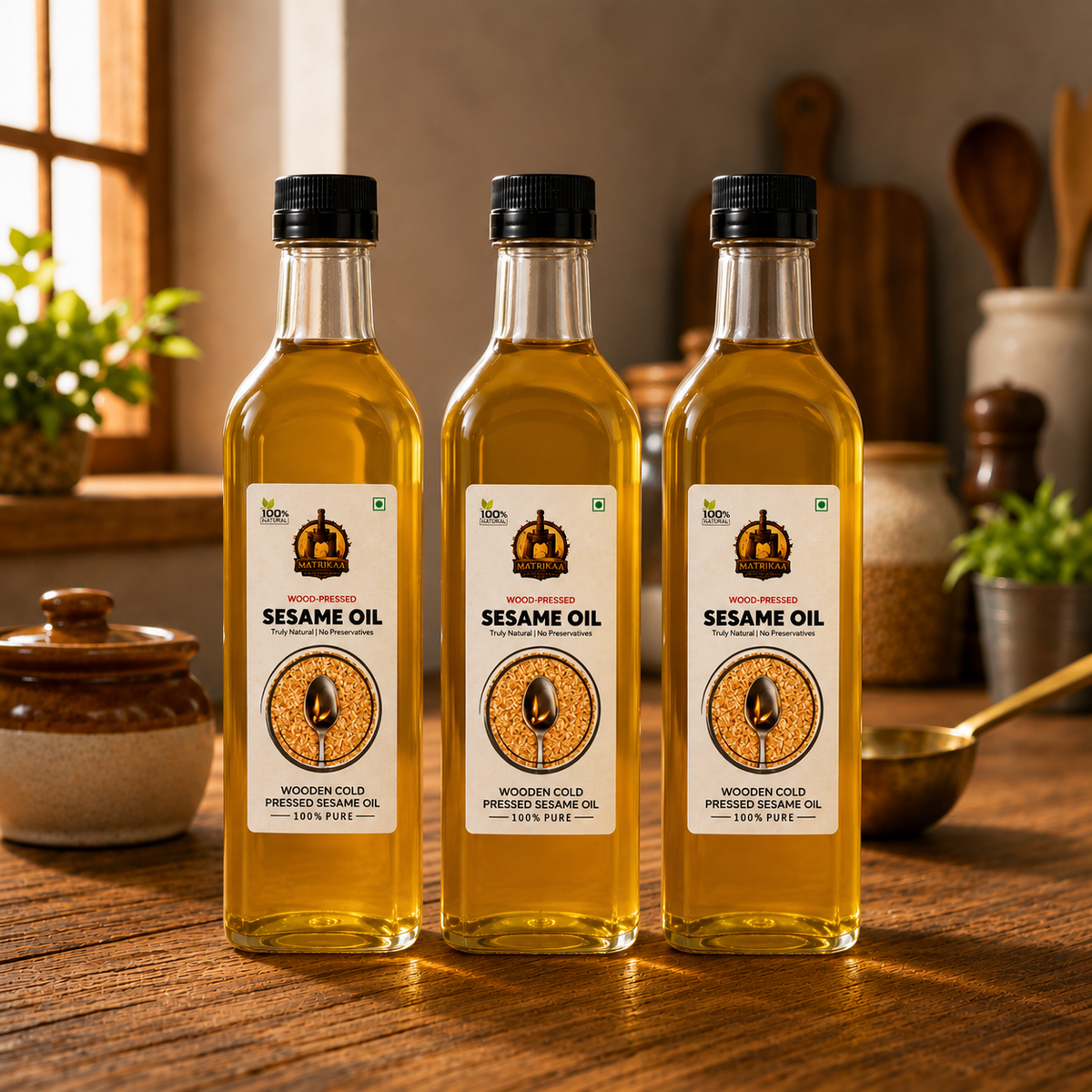 Cold Pressed Sesame Oil - Til Ka Tel