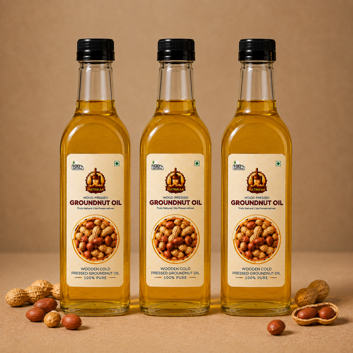 Cold Pressed Groundnut Oil/Peanut oil - Mungfali Ka Tel