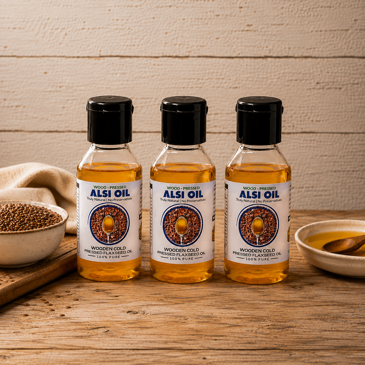 Cold Pressed Flaxseed Oil - Alsi Ka Tel