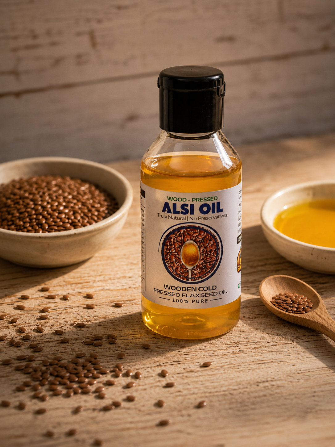 Cold Pressed Flaxseed Oil - Alsi Ka Tel