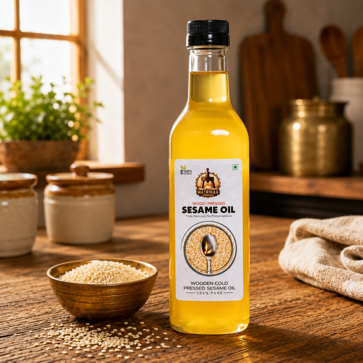 Cold Pressed Sesame Oil - Til Ka Tel
