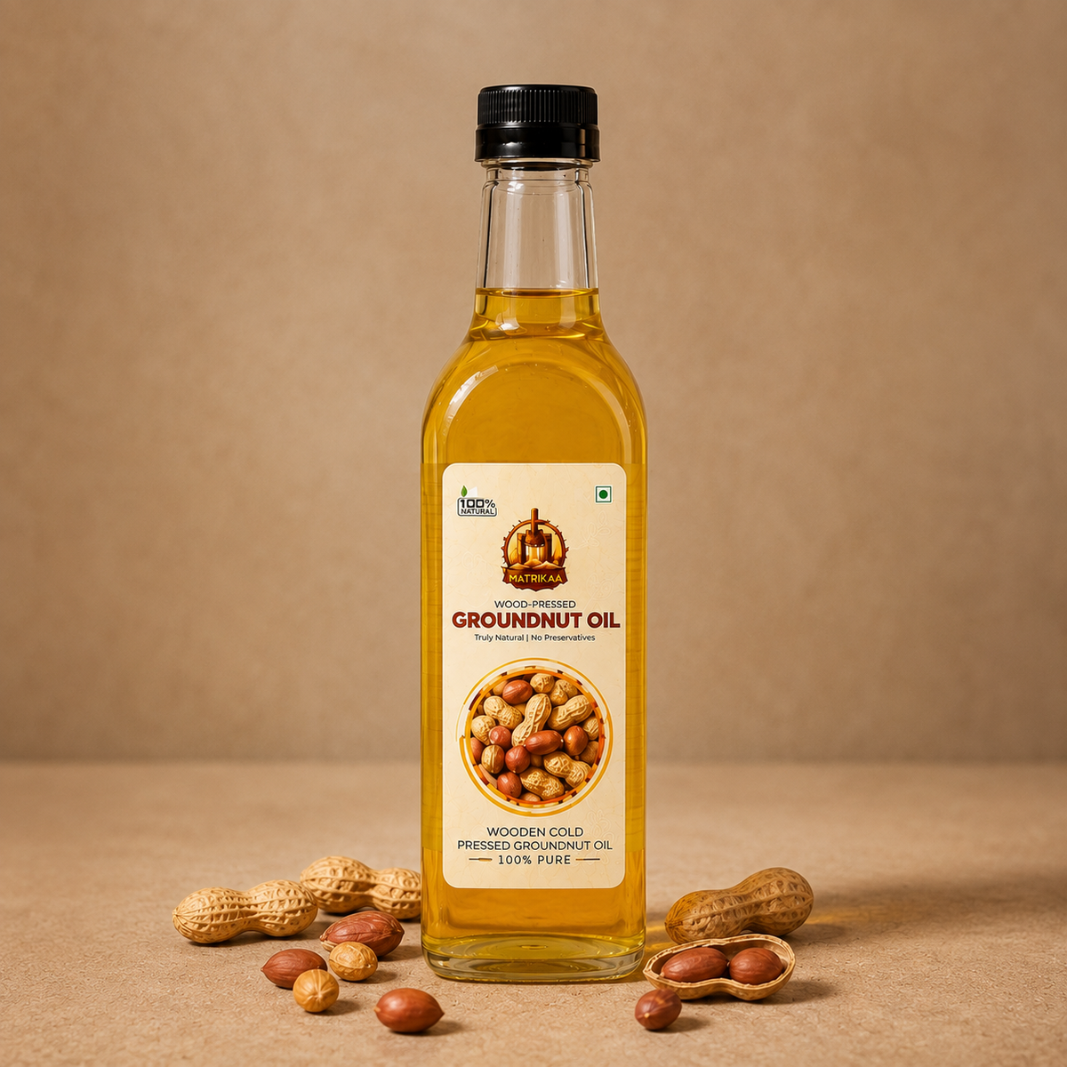 Cold Pressed Groundnut Oil/Peanut oil - Mungfali Ka Tel
