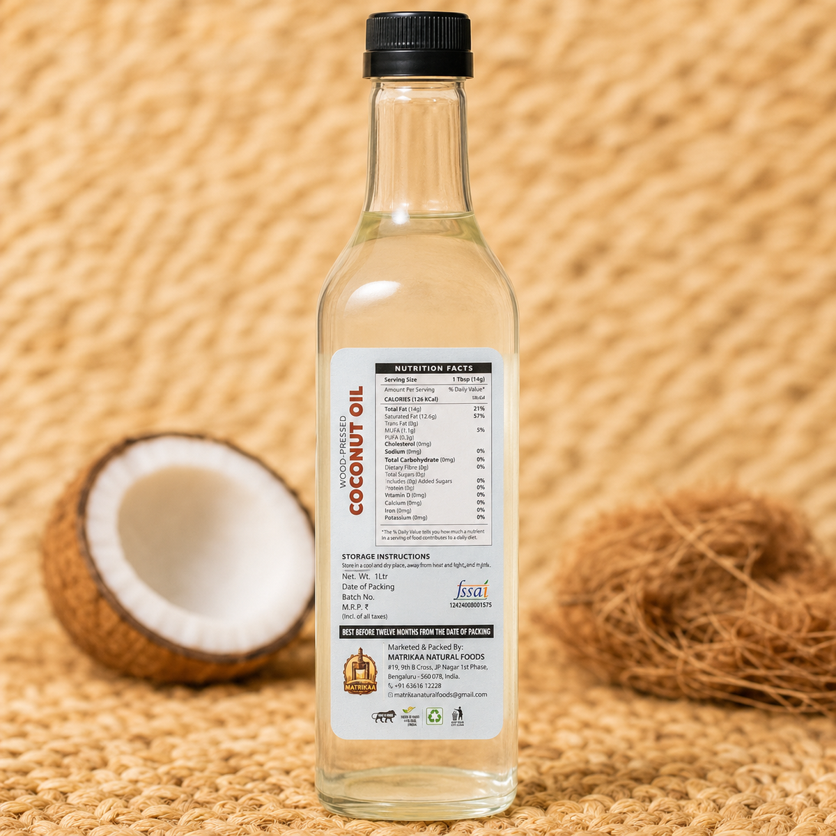 Cold Pressed Coconut Oil - Nariyal Ka Tel