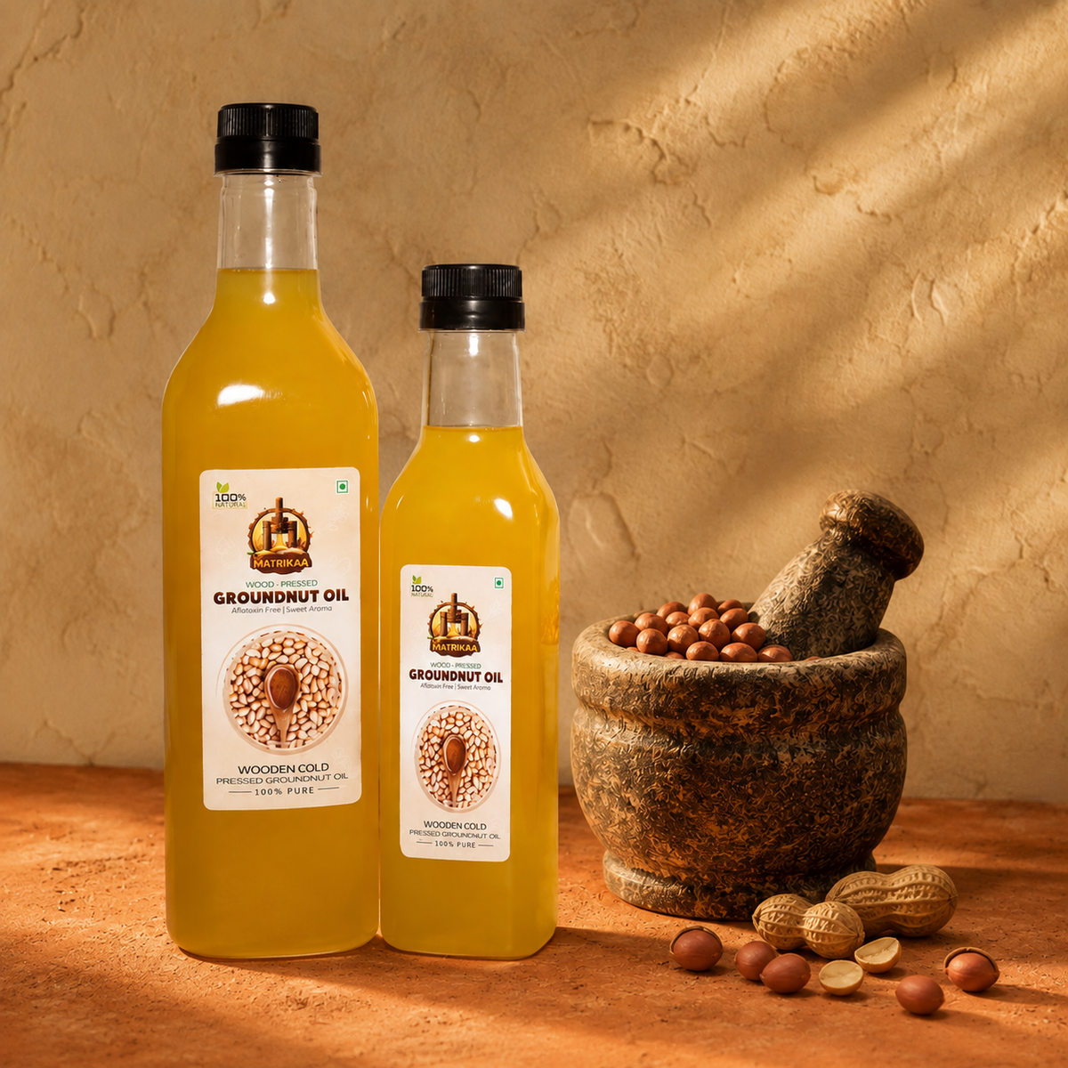 Cold Pressed Groundnut Oil/Peanut oil - Mungfali Ka Tel