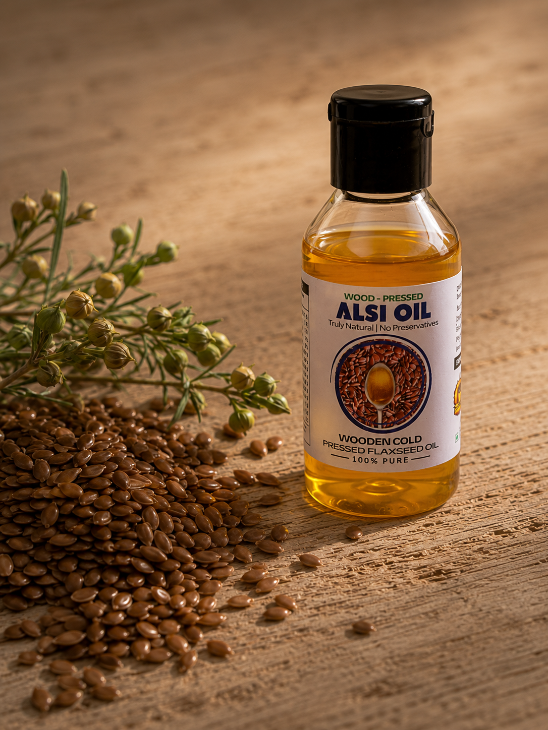 Cold Pressed Flaxseed Oil - Alsi Ka Tel