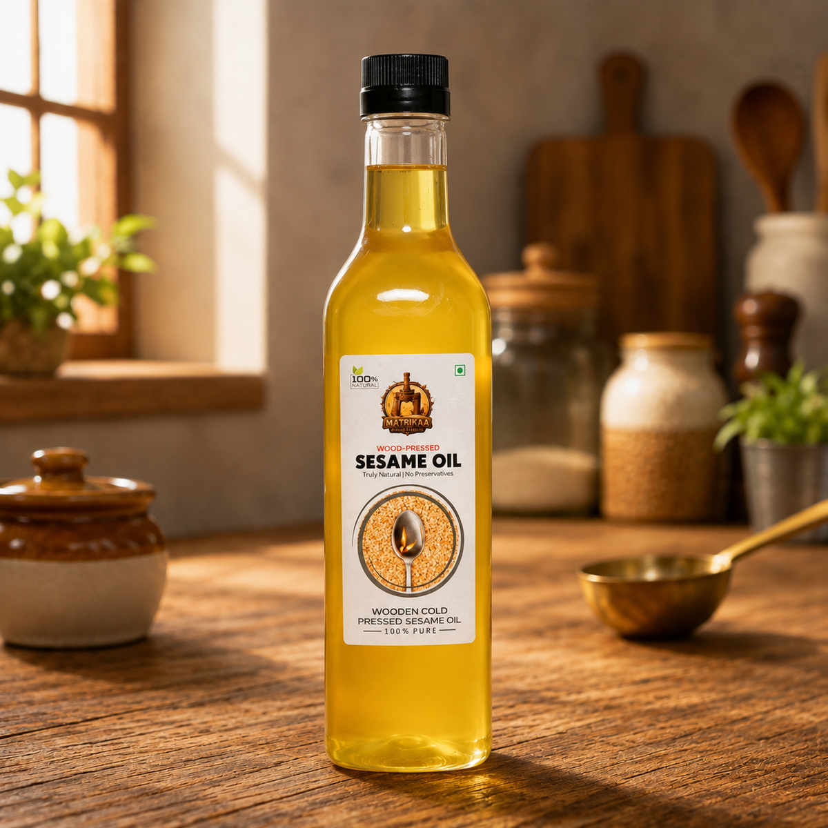 Cold Pressed Sesame Oil - Til Ka Tel