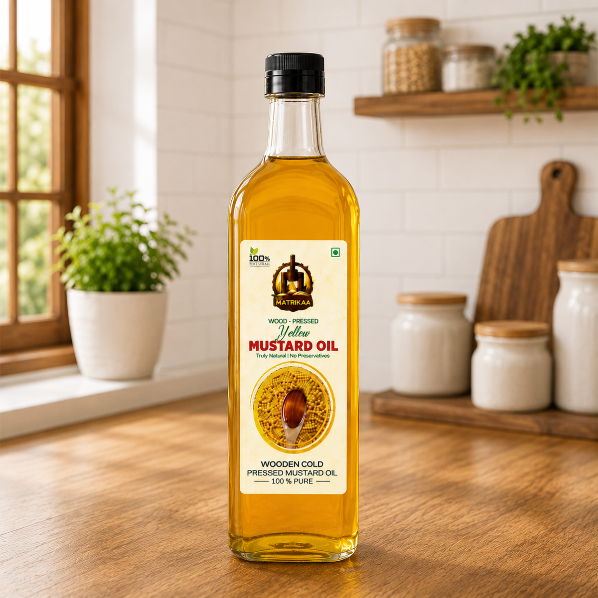 Cold Pressed Yellow Mustard Oil - Peeli Sarson Ka Tel