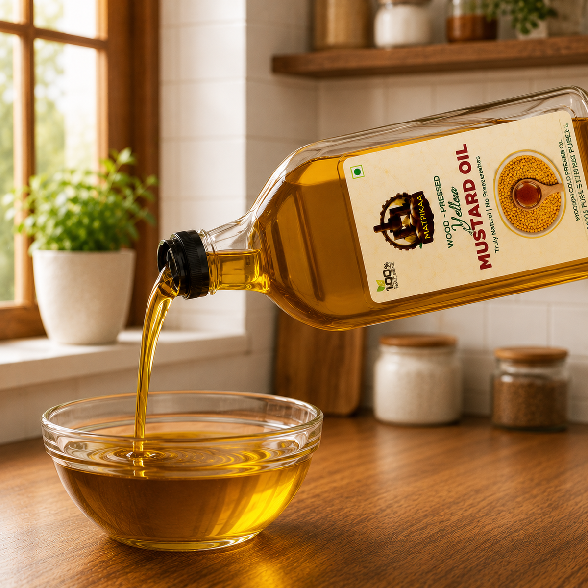 Cold Pressed Yellow Mustard Oil - Peeli Sarson Ka Tel